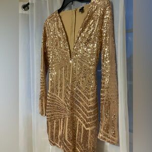 Windsor gold sequin dress